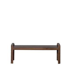 Banc en bois L120cm - Bois foncé