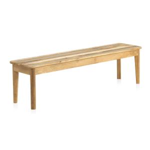 Banc en bois massif de manguier vieilli