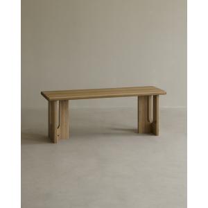 Banc en bois massif de peuplier 120x33cm