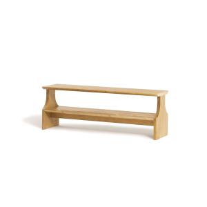 Banc en bois massif de pin, couleur naturelle