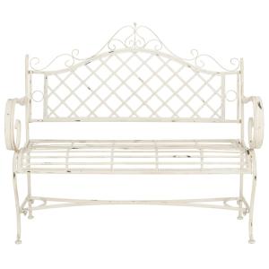 Banc en fer blanc antique