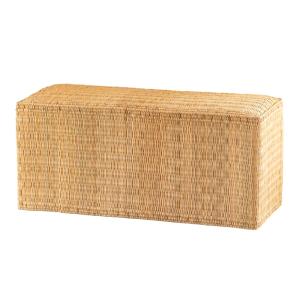 Banc en paille tressée fait main osier naturel 40 x 90