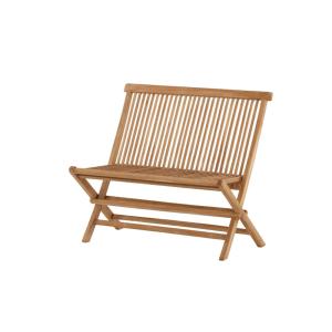 Banc en teck couleur or