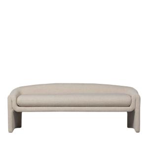 Banc en tissu L160cm - Beige