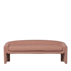 Banc en tissu L160cm - Rose