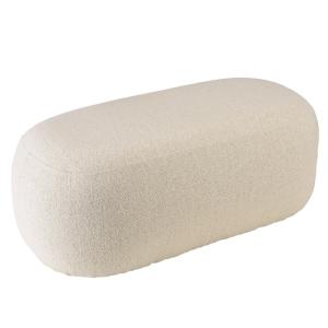 Banc en tissu petite bouclette beige