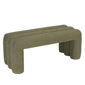 Banc en tissu vert L100