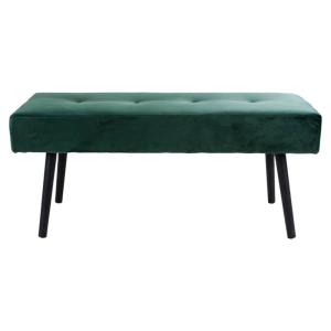 Banc en velours vert 100 cm