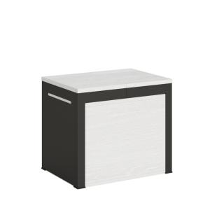 Banc extensible 55x40/305 effet bois frêne blanc rallonges…