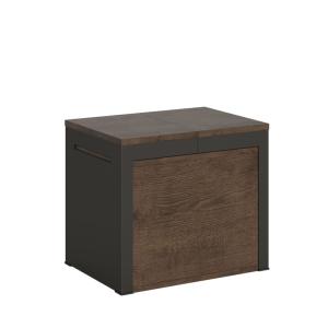 Banc extensible effet bois noyer 55x40/305 cm