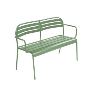 Banc extérieur 2 places acier vert