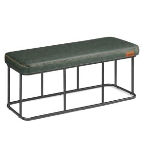 Banc pour entrée PU 120 x 40 x 45 cm vert forêt