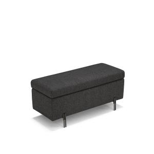 Banc rangement fait en Italie en tissu texturé anthracite 1…