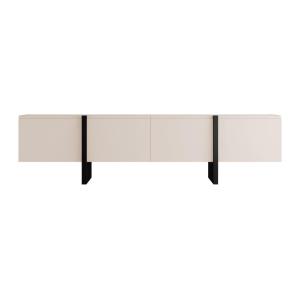 Banc TV effet bois beige