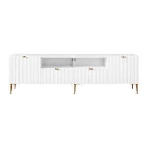 Banc TV effet bois blanc