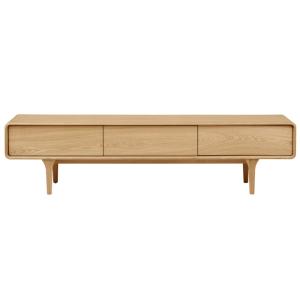 Banc TV vintage chêne naturel 180 cm