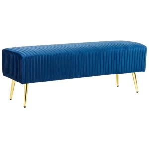 Banc velours bleu