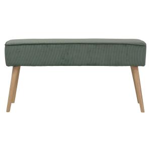 Banc velours côtelé vert foncé