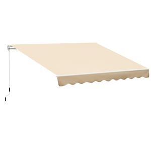 Banne manuel rétractable avec manivelle aluminium polyester…
