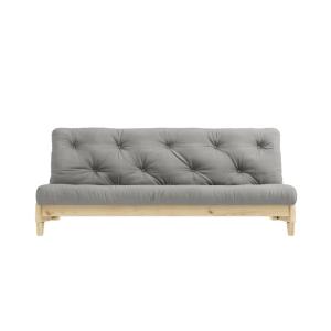 Banquette ajustable en pin massif avec matelas futon gris 1…
