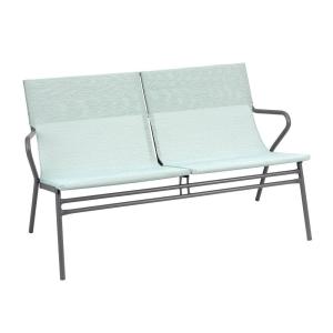 Banquette assise basse grand confort en acier bleu L69xl123…