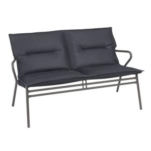 Banquette assise basse matelassée grand confort en acier gr…