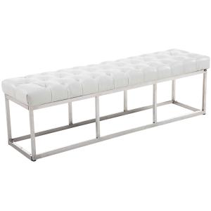 Banquette avec pieds en métal assise en pvc et synthetique…