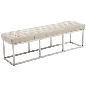 Banquette avec pieds en métal assise en pvc et synthetique…