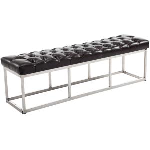 Banquette avec pieds en métal assise en pvc et synthetique…