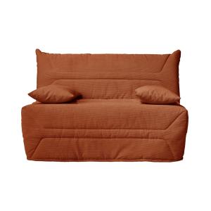 Banquette BZ avec matelas de 12 cm terracotta  140 x 190 cm