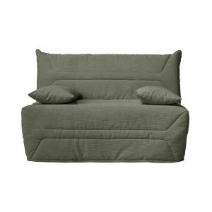 Banquette BZ avec matelas de 12 cm Vert Kaki 140 x 190 cm