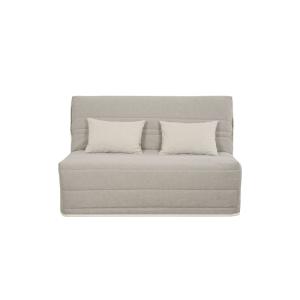 Banquette bz convertible 2 places tissu beige