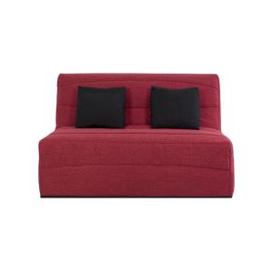 Banquette BZ convertible 2 places tissu framboise