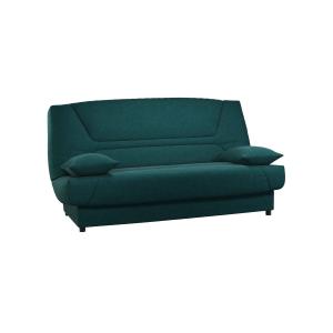 Banquette clic-clac avec matelas de 13 cm bleu canard