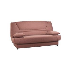 Banquette clic-clac avec matelas de 13 cm rose