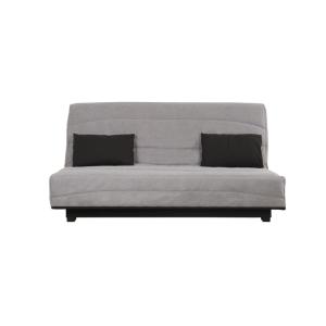 Banquette clic clac convertible 2 places avec rangement gris