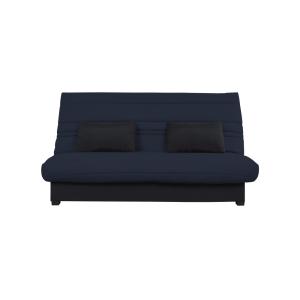 Banquette clic clac convertible 2 places tissu grisson