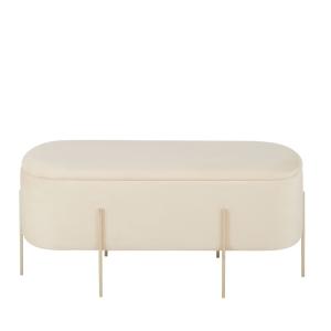 Banquette coffre beige