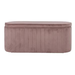 Banquette coffre rose