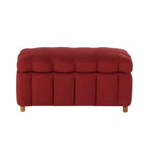 Banquette coffre rouge