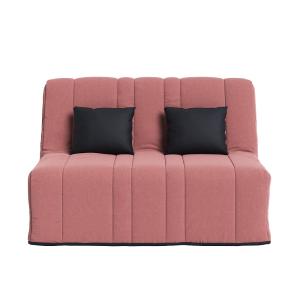Banquette convertible bz avec 2 coussins offerts tissu rose…