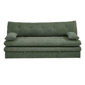 Banquette en tissu bouclette 3 places vert