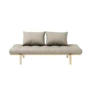 Banquette futon en pin massif lin 75x200