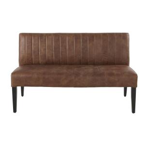 Banquette professionnelle 2 places en cuir marron
