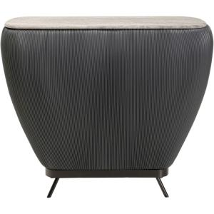 Bar en simili gris et marbre minéral