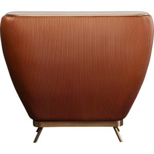 Bar en simili marron et noyer