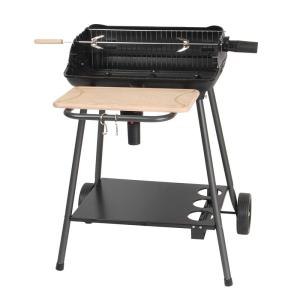 Barbecue à charbon de bois avec fonction rôtissoire métal n…