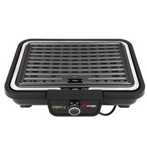 Barbecue électrique métal/plastique noir 43.5x35.5 x10 cm