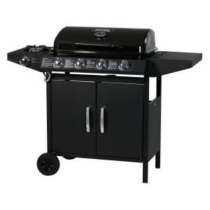 Barbecue gaz métal noir 6 brûleurs 12.9kW