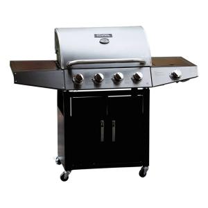 Barbecue gaz métal noir 6 brûleurs 15.2kW